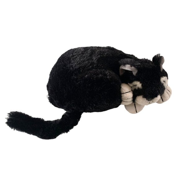 WMG 2010 Plush Black Cat Kitten Kitty 10 in Length Stuffed Animal Toy Soft, Fluf - Picture 2 of 6